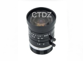 HHF6M工业FA镜头双锁定百万定焦镜头6mmF1.4光圈1/2"C口
