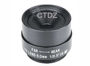 CT125FF0618CS-3MP高清监控镜头6mm固定光圈1/2.5"幅面