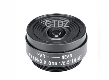 CT125FF02818CS-3MP高清监控镜头2.8mm固定光圈1/2.5"幅面