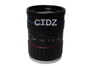 CT11FM1614CA-8MP高清镜头F1.4手动光圈C口16mm800万像素1"工业/智能交通镜头