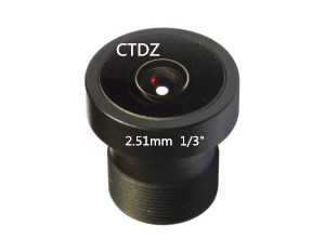 CT13FF2520M12-5MP鱼眼镜头焦距2.51mm M12 接口 1/3"